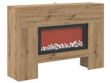 Electric Fireplace Artisan Oak 100 x 24.5 x 90 cm 8020767