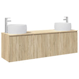 Bathroom Cabinet Set 3 pcs Sonoma Oak 49.5 x 44.5 x 66 cm 3405709