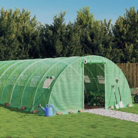 Greenhouse with Steel Frame Green 64 m² 16x4x2 m 3188067