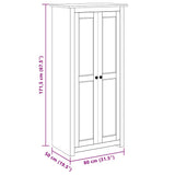 Wardrobe 80x50x171.5 cm Solid Pine Panama Range 282664