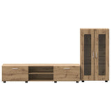 TV Cabinet Set FLORIN 3 pcs Artisan Oak Engineered Wood 3397943