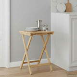 Kitchen Table Folding Manual Natural 40 x 30 x 53.5 cm Bamboo 42028296