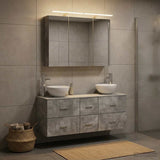 Bathroom Furniture Set 4 pcs Concrete Grey 3406698