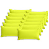 Cushion Cover 12 pcs HOUTEN Bright Green 40 x 80 cm Polyester 918279