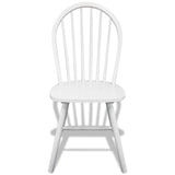 Dining Chairs 6 pcs White Solid Rubber Wood 272090