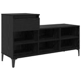 Shoe Cabinet Black oak 102 x 36 x 60 cm Engineered wood 881044