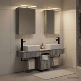 Bathroom Cabinet Set 5 pcs Grey Sonoma Engineered Wood 3406316