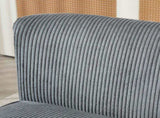Modern Corduroy Double Seat Sofa w/ Wood Frame Foam Padding High Back Soft Comfortable Compact Couch T3398P423086