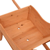 Wheelbarrow Planter 128x45.5x43 cm Solid Wood Fir 364229