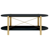 ZNTS Coffee Table Black 110x48x40 cm Engineered Wood 345688