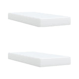 Box Spring Bed with Mattress White 200x200 cm Faux Leather 3286137