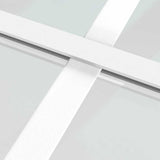 151677 Sliding Door Frosted ESG Glass and Aluminium 102,5x205 cm White