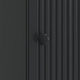 Bedside Cabinet Black 43 x 34.5 x 50 cm Engineered Wood 893877