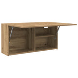Bathroom Wall Cabinet Artisan Oak 80x25x40 cm Engineered Wood 860093