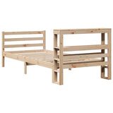 Bed Frame without Mattress 75x190 cm Small Single Solid Wood Pine 3305810