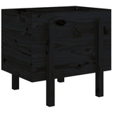 Garden Planter Black 62x50x57 cm Solid Wood Pine 825209