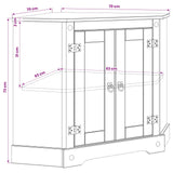 Aquarium Stand CORONA White 70 x 70 x 73 cm 300 kg 42034042