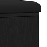 Storage Bench Black Oak 102 x 32 x 50 cm Engineered Wood 862986