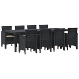 Garden Dining Set 9 pcs Anthracite Polypropylene 3378733
