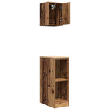 ZNTS Garage Cabinets 2 pcs Old Wood Engineered Wood 3328267