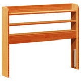 Bed Frame without Mattress Wax Brown 100x200 cm Solid Wood Pine 3307013