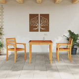 Garden Dining Set 3 pcs Brown Solid Acacia Wood 3375669