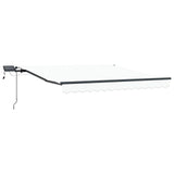 Retractable Awning White 300 x 250 cm Fabric 3330074