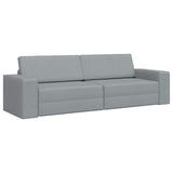 Sofa Bed Light Grey 245 x 78 x 77 cm Fabric 4106715