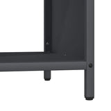 Firewood Rack with Wooden Top Anthracite 100.5x35.5x40 cm 864257