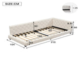 Upholstered bed, 3ft single bed 90190cm, With side rails on the bed, With two comfortable N604P390168W