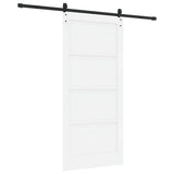 Sliding Door ORKDAL White 93 x 202 cm Solid Pine Wood 3333823