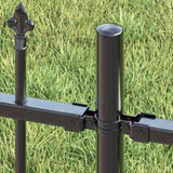 Garden Fence Woerden Grey 240 x 140 cm Powder-coated steel 42003959