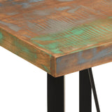 ZNTS Bar Table 55x55x107 cm Solid Wood Reclaimed and Iron 356372