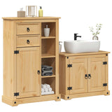 2 Piece Bathroom Furniture Set Corona Solid Wood Pine 3334635
