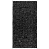 Rug ZIZUR Anthracite 80x150 cm Jute Look Indoor and Outdoor 4010329
