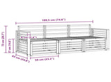 Sofa Sets 3 pcs Solid Acacia Wood 3374299