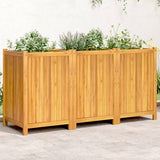Garden Planter with Liner 150x50x75 cm Solid Wood Acacia 366446