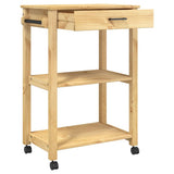Kitchen Trolley MONZA 60x40x88.5 cm Solid Wood Pine 376094