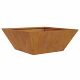 Garden Planter 5 pcs Rusty 40 x 40 x 15 cm Weathering Steel 873823
