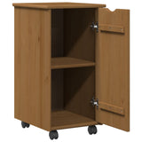 Desk Cabinet Set 2 pcs Honey Brown Solid Pine Wood 3438780