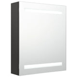 LED Bathroom Mirror Cabinet Anthracite 50x14x60 cm 326487