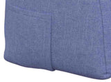 Back Pillow Jeans Blue 180 x 24 x 50 cm Fabric 42014571