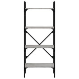 Bookcase 4-Tier Grey Sonoma 56x31.5x138.5 cm Engineered Wood 833341
