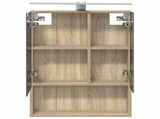 Bathroom Mirror Cabinet with Shelf Sonoma Oak 50 x 14.5 x 70 cm 889209