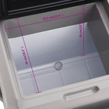 Cool Box with Wheel and Handle Black&Grey 40 L Polypropylene 3154650