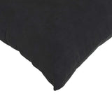 Sofa Pillows 2 pcs Black 80 x 80 cm Corduroy Fabric 42014063