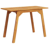 Garden Dining Table 110x56x75 cm Solid Wood Acacia 366372
