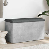 Storage Bench Concrete Grey 82x42x45 cm Engineered Wood 835050