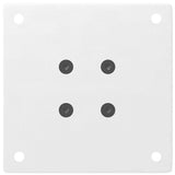 Coffee Table Legs 4 pcs White 42-44 cm Steel 4012453