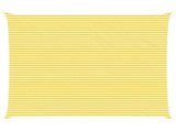Sun Shade Sail Yellow and White 7 x 6 m 100% Polyester Oxford 42031082
